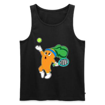 Carrot Tennis Racket - Men's Premium Organic Tank Top - black - Front - Michal (187cm)