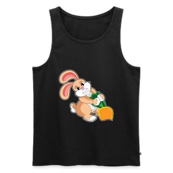 Rabbit Carrot - Men's Premium Organic Tank Top - black - Front - AI Model Male 178 light (178cm)