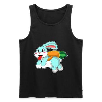 Rabbit Carrot - Men's Premium Organic Tank Top - black - Front - AI Model Male 178 light (178cm)