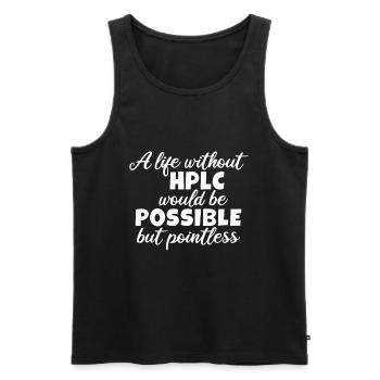 High Performance Liquid Chromatography HPLC - Männer Premium Bio Tank Top - Schwarz - Vorne - Michal (187cm)