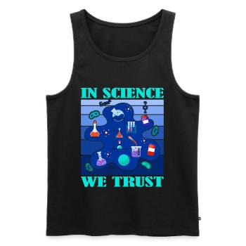 Science Research Laboratory Studies - Men's Premium Organic Tank Top - black - Front - Michal (187cm)
