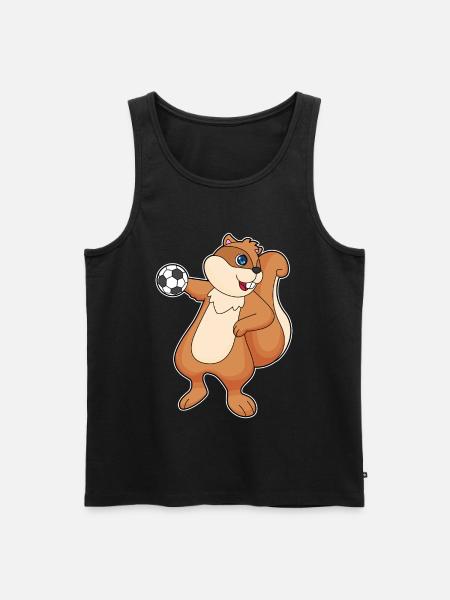 Squirrel Handball Player Handball - Men's Premium Organic Tank Top - black