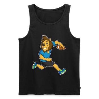 Sports de football américain des Lions - Débardeur bio Premium Homme - noir - Devant - Michal (187cm)