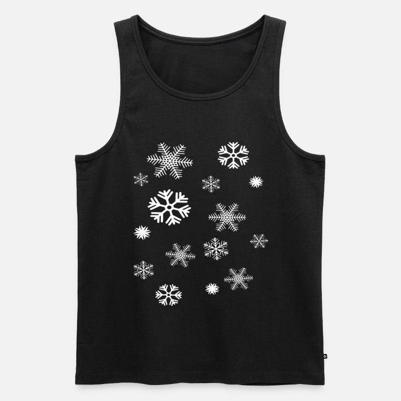 Flocons - Débardeur bio Premium Homme - noir