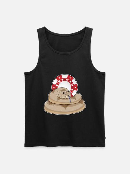 Snake Poker Poker Chips - Men's Premium Organic Tank Top - black