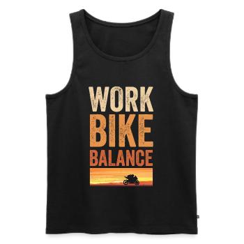 Motorrad Sport Bike für Motorradfahrer - Männer Premium Bio Tank Top - Schwarz - Vorne - Michal (187cm)