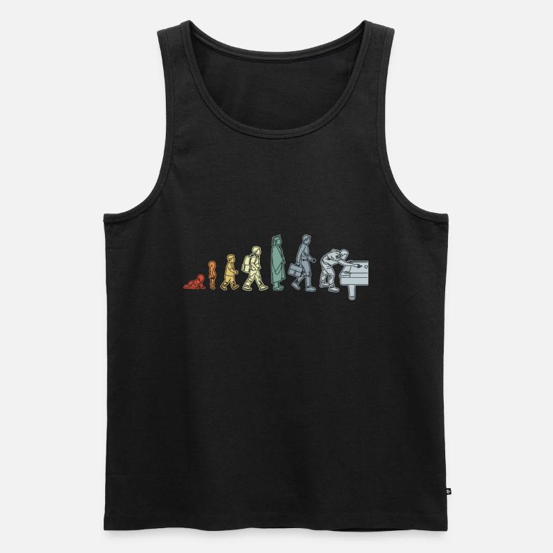 Pool Evolution - Männer Premium Bio Tank Top - Schwarz