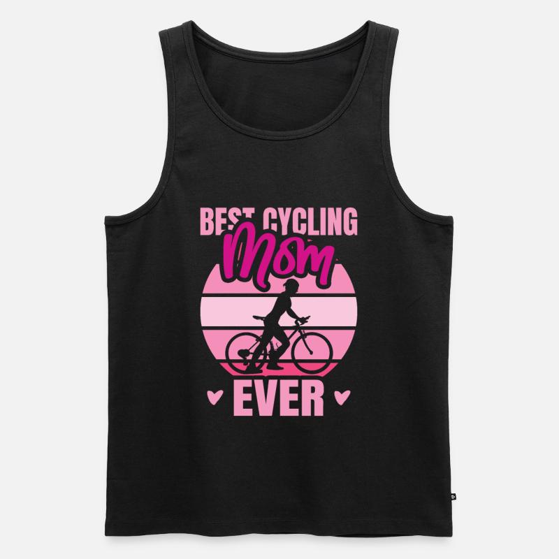 Radfahrer Mutter - Männer Premium Bio Tank Top - Schwarz