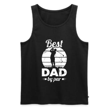 Meilleur père de golf - Débardeur bio Premium Homme - noir - Devant - Michal (187cm)