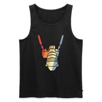 Camera belt - Men's Premium Organic Tank Top - black - Front - Michal (187cm)