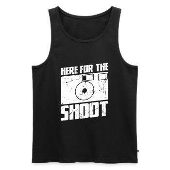 Photography Joke - Men's Premium Organic Tank Top - black - Front - Michal (187cm)