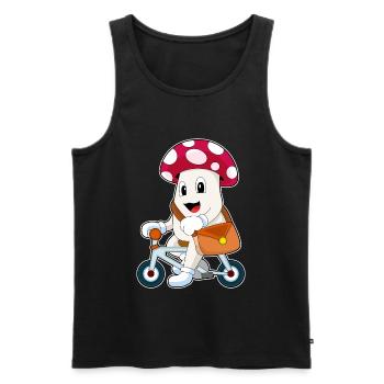 Pilz Bicycle - Men's Premium Organic Tank Top - black - Front - AI Model Male 178 light (178cm)