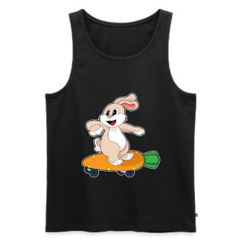 Bunny Skater Skateboard - Débardeur bio Premium Homme - noir - Devant - AI Model Male 178 light (178cm)