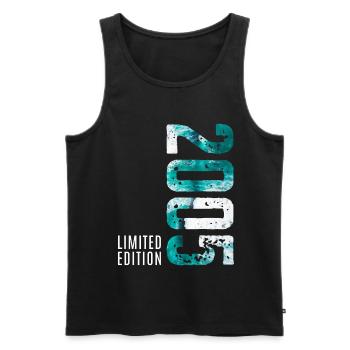 20th Birthday Boy Girl Saying Gift 2005 - Men's Premium Organic Tank Top - black - Front - Michal (187cm)