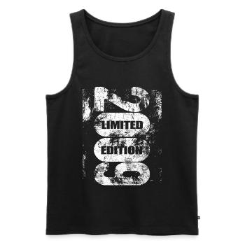 Limited Edition 2009 | Geburtstag - Jahrgang 2009 - Männer Premium Bio Tank Top - Schwarz - Vorne - Michal (187cm)