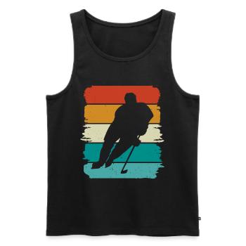 Eishockey - Men's Premium Organic Tank Top - black - Front - Michal (187cm)