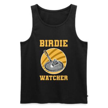 Federball - Männer Premium Bio Tank Top - Schwarz - Vorne - Michal (187cm)