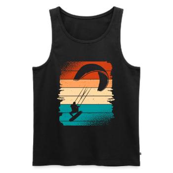 Kitesurfer Kitesurf Kitesurf - Débardeur bio Premium Homme - noir - Devant - Michal (187cm)