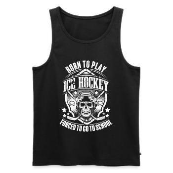 Eishockey - Men's Premium Organic Tank Top - black - Front - Michal (187cm)