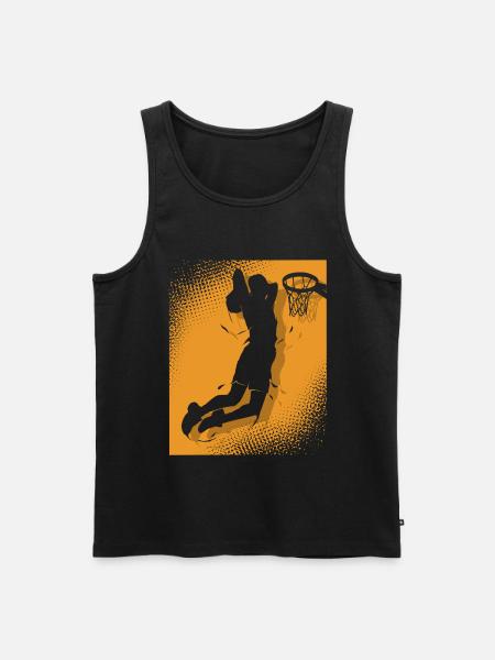 Joueurs de basket-ball - Débardeur bio Premium Homme - noir