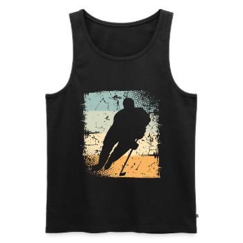 Eishockey - Men's Premium Organic Tank Top - black - Front - Michal (187cm)