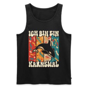 Ich Bin ein Karnewal Karneval Fasching - Männer Premium Bio Tank Top - Schwarz - Vorne - Michal (187cm)