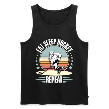 Eishockey - Men's Premium Organic Tank Top - black - Front - Michal (187cm)