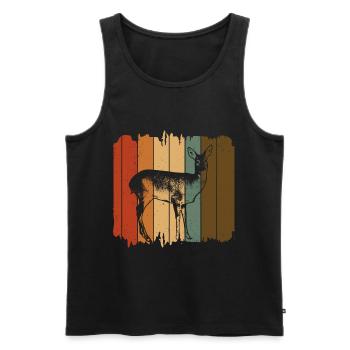 Roe deer - Men's Premium Organic Tank Top - black - Front - Michal (187cm)