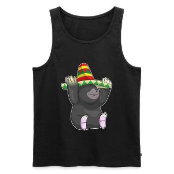 Mole Sombrero - Men's Premium Organic Tank Top - black - Front - AI Model Male 178 light (178cm)