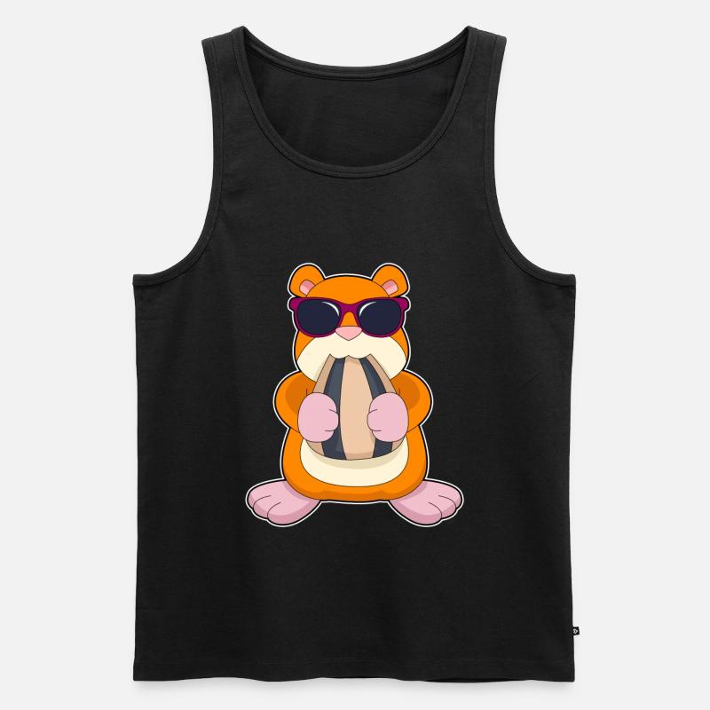 Hamster Samen - Männer Premium Bio Tank Top - Schwarz