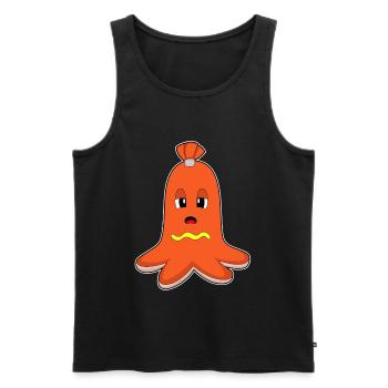 Octopus Hotdog - Men's Premium Organic Tank Top - black - Front - Michal (187cm)