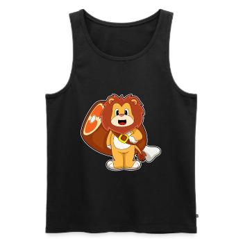 Viande de lion - Débardeur bio Premium Homme - noir - Devant - Michal (187cm)