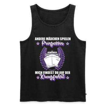 Kreuzfahrt Kreuzfahrerin Urlaub Schiff Damen Reise - Männer Premium Bio Tank Top - Schwarz - Vorne - Michal (187cm)