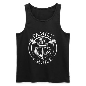 Cruising Cruise Vacation Family Cruise Trip - Men's Premium Organic Tank Top - black - Front - AI Model Male 178 light (178cm)