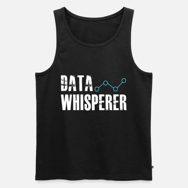 Datenflüsterer, wissenschaftlicher Analyst, Softwareentwickler - Männer Premium Bio Tank Top - Schwarz