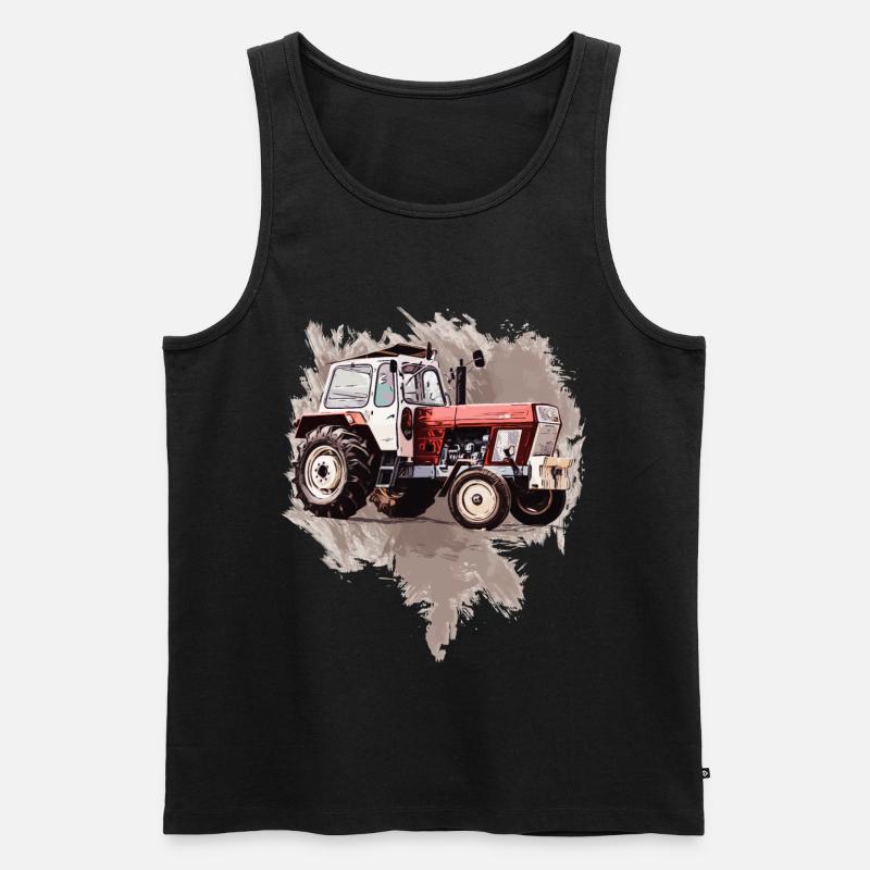 Fortschritt Traktor ZT 304 - Männer Premium Bio Tank Top - Schwarz