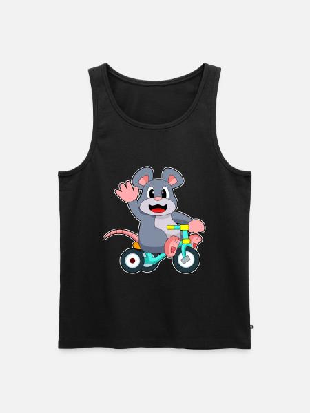 Rat Bicycle - Men's Premium Organic Tank Top - black
