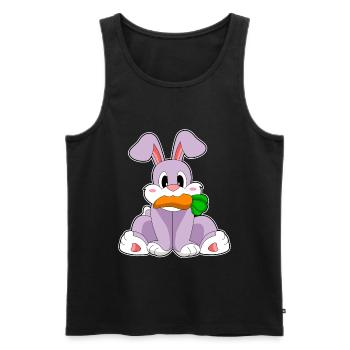 Rabbit Carrot - Men's Premium Organic Tank Top - black - Front - AI Model Male 178 light (178cm)