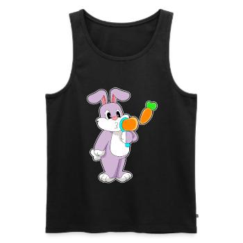 Bulles de savon Bunny - Débardeur bio Premium Homme - noir - Devant - AI Model Male 178 light (178cm)