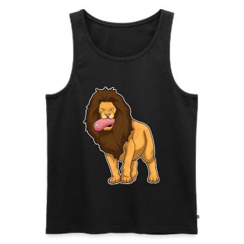 Viande de lion - Débardeur bio Premium Homme - noir - Devant - Michal (187cm)