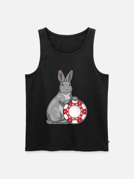 Bunny Poker Poker Chips - Men's Premium Organic Tank Top - black