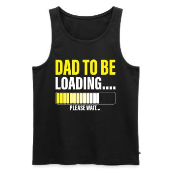 herren vater zu sein laden bitte warten lustiger neuer vater - Männer Premium Bio Tank Top - Schwarz - Vorne - Michal (187cm)