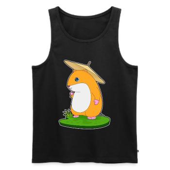 Hamster Umbrella - Men's Premium Organic Tank Top - black - Front - Michal (187cm)
