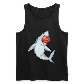 Shark Cricket Cricket Ball - Men's Premium Organic Tank Top - black - Front - Michal (187cm)