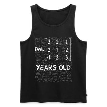 18th birthday 18 years matrix determinant - Men's Premium Organic Tank Top - black - Front - Michal (187cm)
