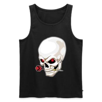 Skull Dart Dart Dart - Débardeur bio Premium Homme - noir - Devant - Michal (187cm)