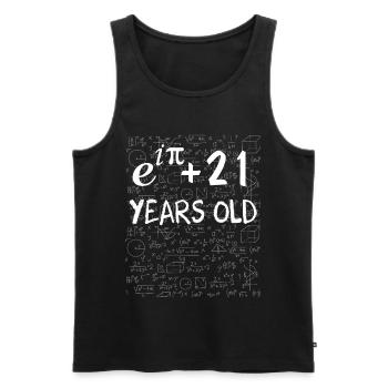 20. Geburtstag 20 Jahre Euler Identity - Männer Premium Bio Tank Top - Schwarz - Vorne - AI Model Male 178 light (178cm)
