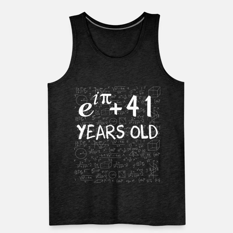 40th birthday 40 years Euler Identity math gift Men's Premium Organic Tank Top