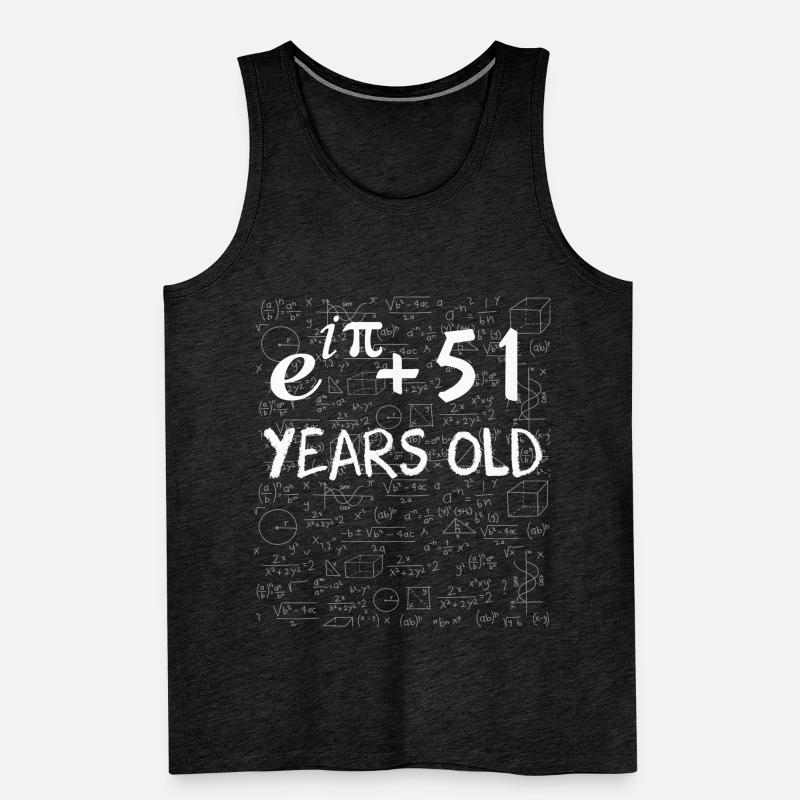 50th birthday 50 years Euler Identity math gift Men's Premium Organic Tank Top