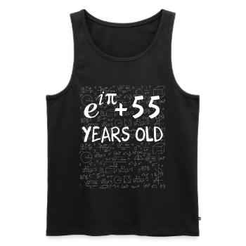 54th Birthday 54 Years Euler Identity Math Gift - Men's Premium Organic Tank Top - black - Front - AI Model Male 178 light (178cm)